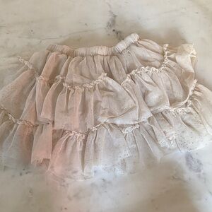 Mayoral Cream Tulle Skirt